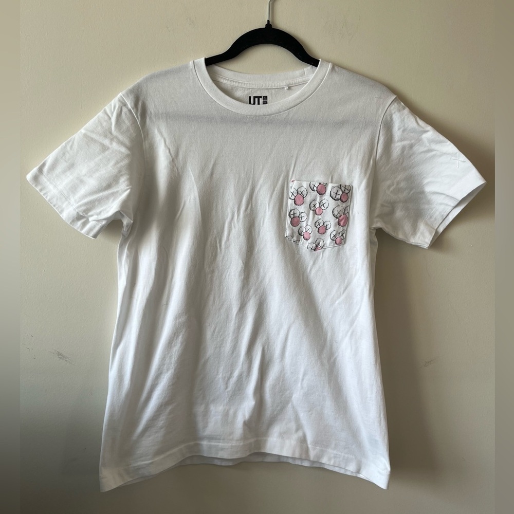 KAWS x Uniqlo BFF Pocket Tee White